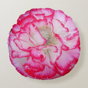 Bloemenfoto Realistische roze klaproos bloem Rond Kussen