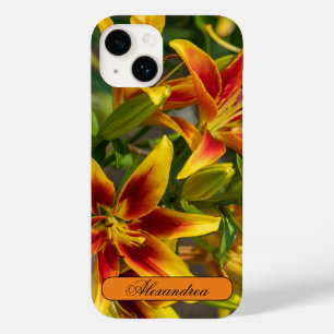 Bloemenfotografie, Sinaasappel en geel Daglelie Case-Mate iPhone 14 Hoesje