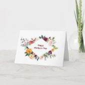 Bloemenframe Moederdag Kaart (Voorkant)
