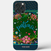 Bloemengeduld Inspirivity Naam Hoesje-Mate Case-Mate iPhone Case (Achterkant)