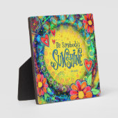  bloemengeel zijn iemands zonneschijn fotoplaat (Voorkant)