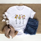 Bloemengeloof, hoop, liefde | Christelijk T-shirt