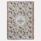 Bloemengezinnaam Kolibrie Tuin & Bloemen Deken (Voorkant Verticaal)