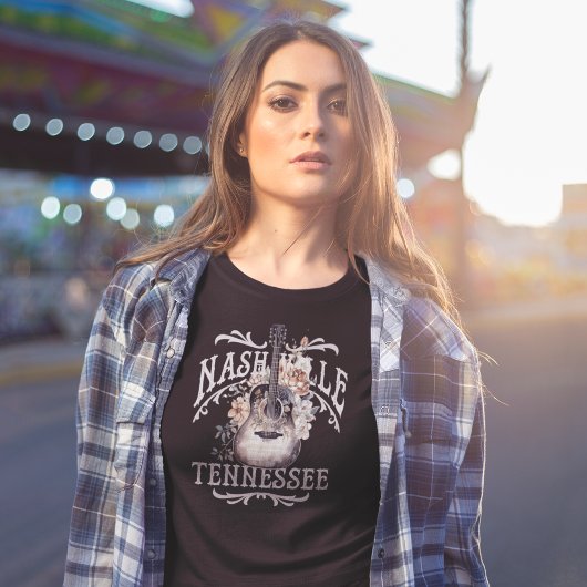 bloemengitaar Nashville T-shirt