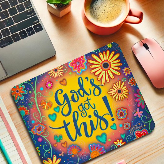  bloemengod heeft deze inspirerende mousepad muismat