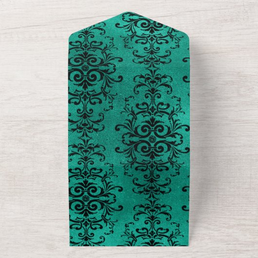 Bloemengotiek Alles in één uitnodiging (Buitenkant)