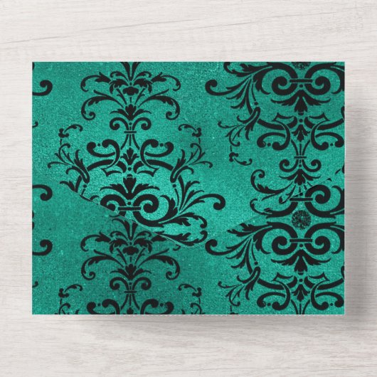 Bloemengotiek Alles in één uitnodiging (Achterkant)