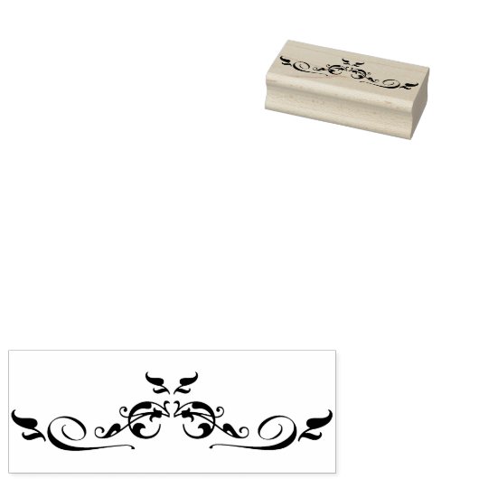 Bloemengrens art stempel (Gestempeld)