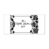 Bloemengrens eigendom stempel (Afrduk)