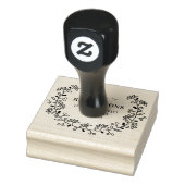 Bloemengrens Familienaam Adres Rubberstempel (Stempel)