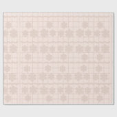 Bloemengrid-verpakkings papier (Vlak)