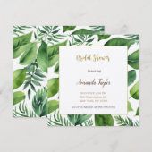 Bloemengroen minimaal kalligrafie Vrijgezellenfees Kaart (Voorkant / Achterkant)