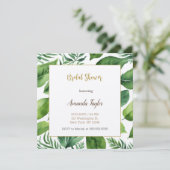 Bloemengroen minimaal kalligrafie Vrijgezellenfees Kaart (Staand voorkant)