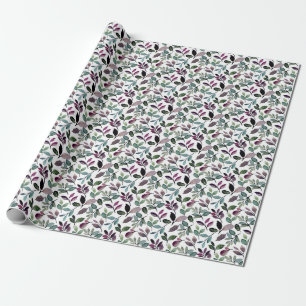 Bloemengroen Waterverf Occasion Pattern Cadeaupapier