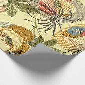 , bloemenhelleborespatroon, elegant cadeaupapier (Hoek)