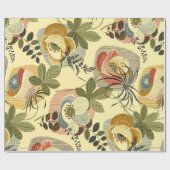 , bloemenhelleborespatroon, elegant cadeaupapier (Vlak)