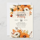 Bloemenherfst herfst VERJAARDAG Kaart (Voorkant)