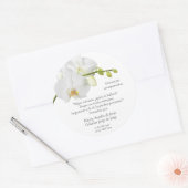 Bloemenherinnering Ronde Sticker (Envelop)