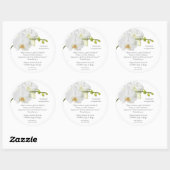 Bloemenherinnering Ronde Sticker (Vel)