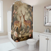 bloemenhert douchegordijn (In situ)