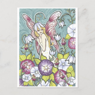 Bloemenhuizen Fairy Garden Fantasy Art Print Briefkaart