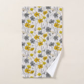Bloemenillustratie, abstracte wilde bloemen, moder bad handdoek (Handdoek)