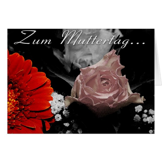 Bloemenkaart voor Moederdag (Voorkant Horizontaal)