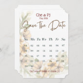 Bloemenkalender Sla de datum op Kaart (Voorkant / Achterkant)