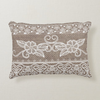 bloemenkant kunst accent kussen