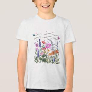 Bloemenklooster van Trump Democraat President Libe Tri-Blend Shirt