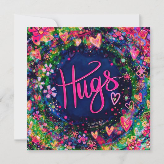 bloemenknuffels Platte vierkante Inspirivity (Voorkant)