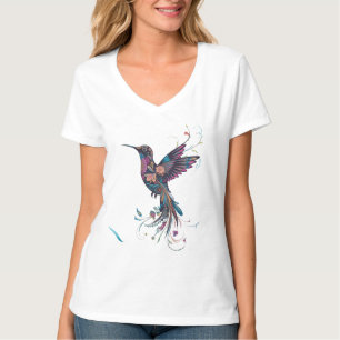 Bloemenkolibrie T-shirt