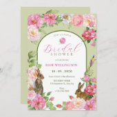 Bloemenkonijn Kaart (Voorkant / Achterkant)