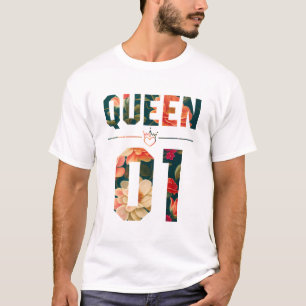 Bloemenkoning en koningin 01 t-shirt