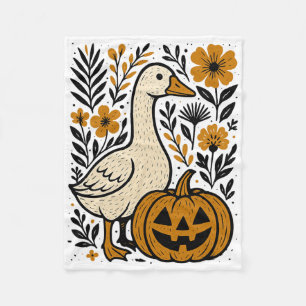  Bloemenkool Boho Gekke Gans Pompoen Schattige Hal Fleece Deken