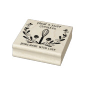 Bloemenkrans Bakkerij Whisk & Cupcake Stamp Rubberstempel (Stempel)