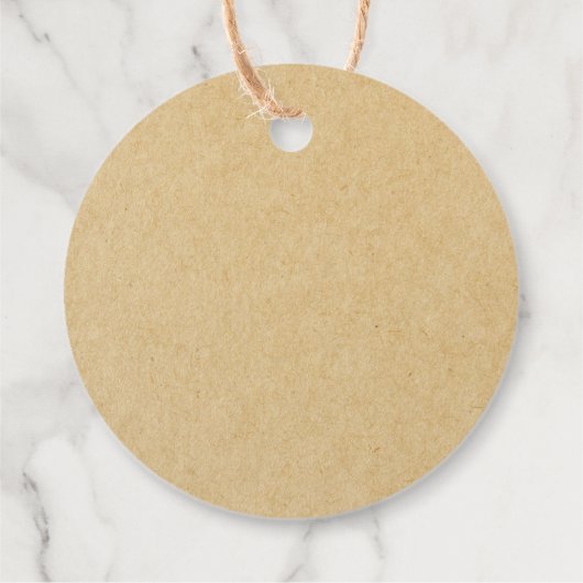 Bloemenkrans bedoeld om te zijn bruiloft Kraft Ron Bedankjes Labels (Achterkant)