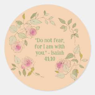 Bloemenkrans Christelijke Trouwe Herinneringen Ronde Sticker