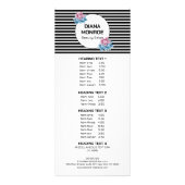 Bloemenkrans gestreepte elegante salons rek kaart (Voorkant)