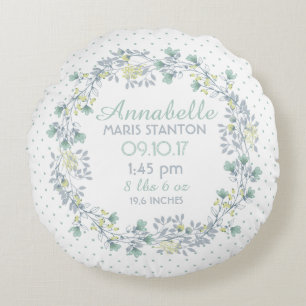 Bloemenkrans Kwekerij Keepsake Rond Kussen