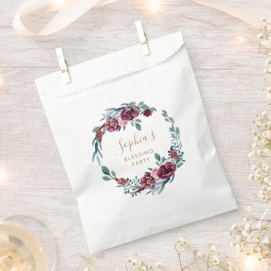 Bloemenkrans Moeder en Baby Zegen Partij Bedankzakje (Geknipt)