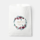 Bloemenkrans Moeder en Baby Zegen Partij Bedankzakje (Voorkant)