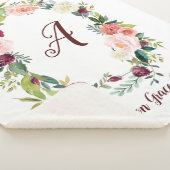 Bloemenkrans Monogram Baby Sherpa Deken (3/4)