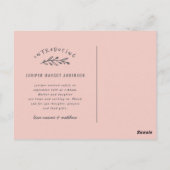 Bloemenkrans multi foto geboorte aankondiging briefkaart (Achterkant)