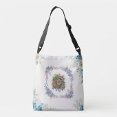 Bloemenkranz Zachte Rust Crossbody Tas (Achterkant)