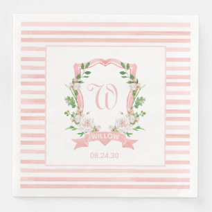 Bloemenkroon Baby Shower Papieren Eetservetten Servet