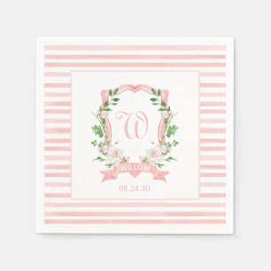 Bloemenkroon Baby Shower Servetten