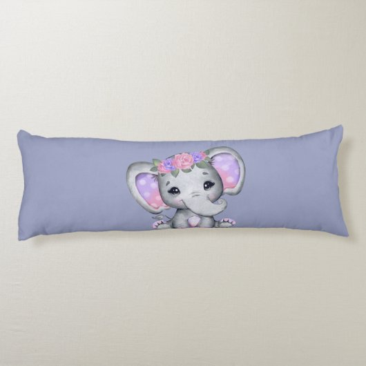 Bloemenkroon Olifant Kussen Lichaam (Achterkant)