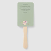 Bloemenkruis BAUTIZO Doop Baptism Programma Handwaaier (Achterkant)