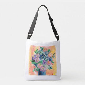 Bloemenkunst canvas tas